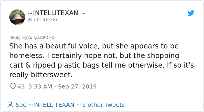 Homeless Woman Goes Viral For Incredible Singing Skills, Turns Out She Lost Her Home To Medical Bills