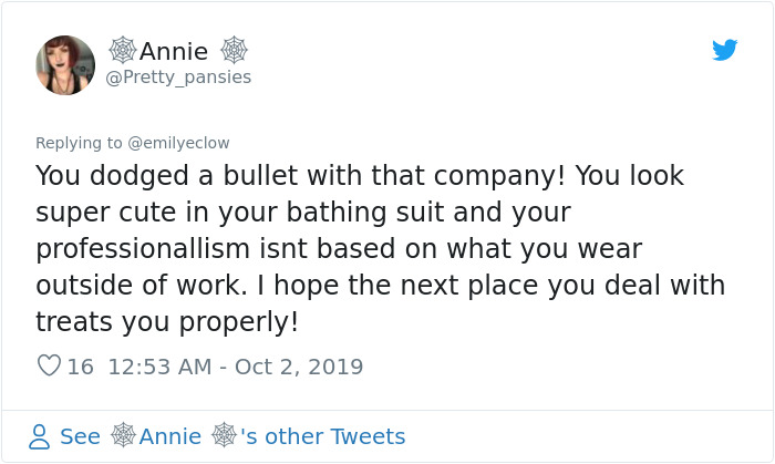 Girl Applies For Internship, But The Company Shares A Photo They Found Of Her In A Bikini, Saying She Won't Get It Girl Applies For Internship, But The Company Shares A Photo They Found Of Her In A Bikini, Saying She Won't Get It