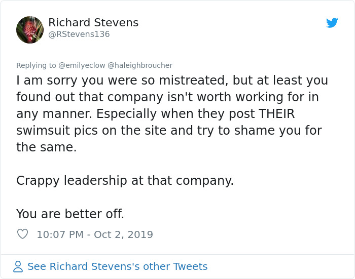 Girl Applies For Internship, But The Company Shares A Photo They Found Of Her In A Bikini, Saying She Won't Get It Girl Applies For Internship, But The Company Shares A Photo They Found Of Her In A Bikini, Saying She Won't Get It