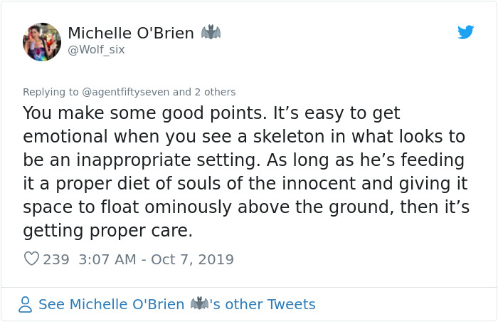 'He Was So Terrified When We Brought Him Home 2 Days Ago:' Man 'Rescues' An Abandoned Skeleton Decoration 'He Was So Terrified When We Brought Him Home 2 Days Ago:' Man 'Rescues' An Abandoned Skeleton Decoration
