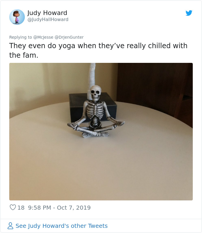 'He Was So Terrified When We Brought Him Home 2 Days Ago:' Man 'Rescues' An Abandoned Skeleton Decoration