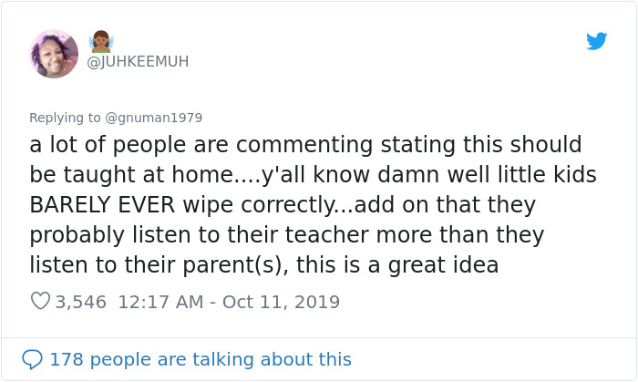 Teacher Shows Kids How To Correctly Wipe Their Butts And People Are Saying It's What Every School Should Teach Teacher Shows Kids How To Correctly Wipe Their Butts And People Are Saying It's What Every School Should Teach