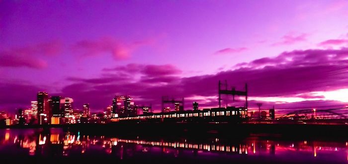 People In Japan Were Admiring The Incredibly Purple Sky, But It's A Sign Of A Typhoon