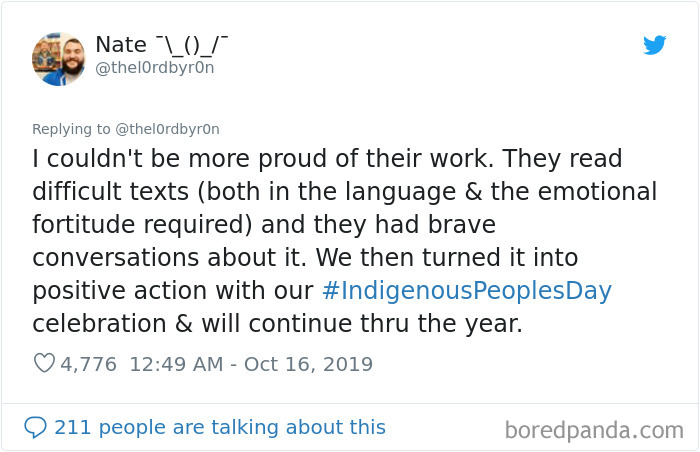 Teacher Says He Won’t Lie To Students, Teaches The Untold History Of Columbus, His Tweets Go Viral Teacher Says He Won’t Lie To Students, Teaches The Untold History Of Columbus, His Tweets Go Viral