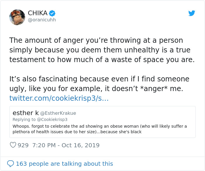 Woman Shames Calvin Klein's Plus-Size Rapper Billboard, She Responds And Starts A Heated Discussion Woman Shames Calvin Klein's Plus-Size Rapper Billboard, She Responds And Starts A Heated Discussion