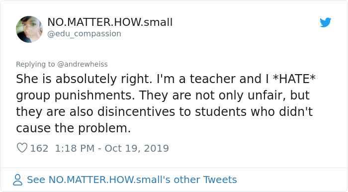 After Some Kids Started Fighting, Their Teacher Punished The Whole Grade, So This Girl Wrote The Teacher A Badass Letter After Some Kids Started Fighting, Their Teacher Punished The Whole Grade, So This Girl Wrote The Teacher A Badass Letter