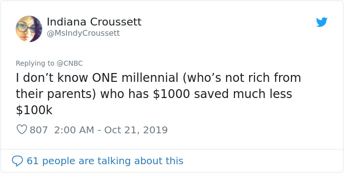 Millennials Are Confused After A Survey Says 1 In 6 Of Them Have $100k Saved Up