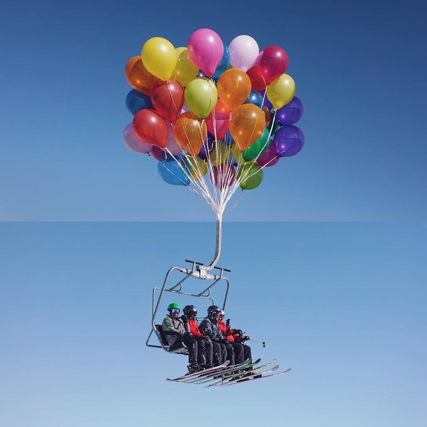 This Artist Combines Photographs To Create Surreal Scenes From Everyday Life