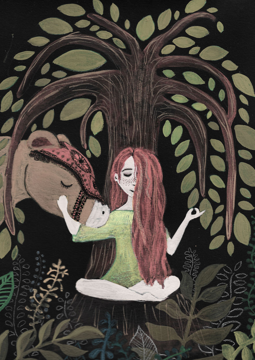 I Am Making Pictures To Show What Is Behind My Eyelids