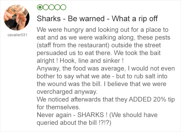 Japanese Tourists Shocked To Receive Almost $500 Bill For Two Plates Of Spaghetti, Fish, And Water In A Restaurant In Rome