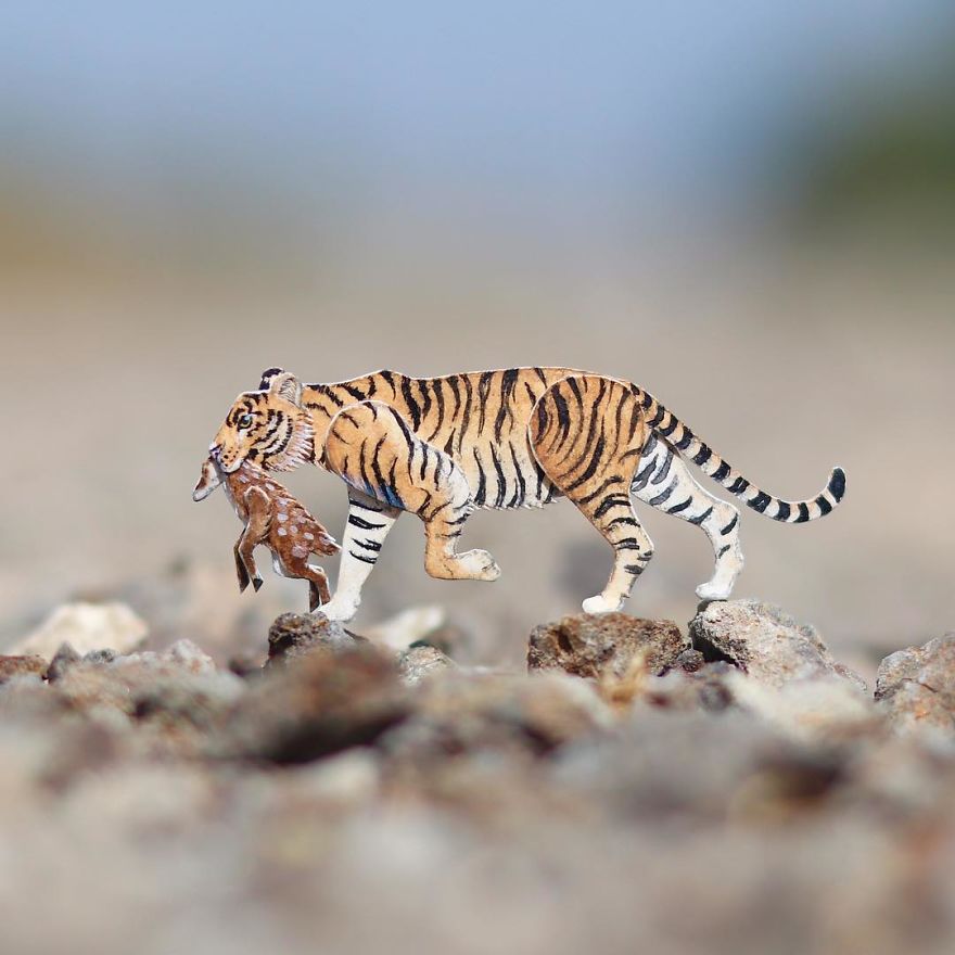 We’ve Been Creating Miniature Paper Birds And Animals Every Day Since 1st January 2018