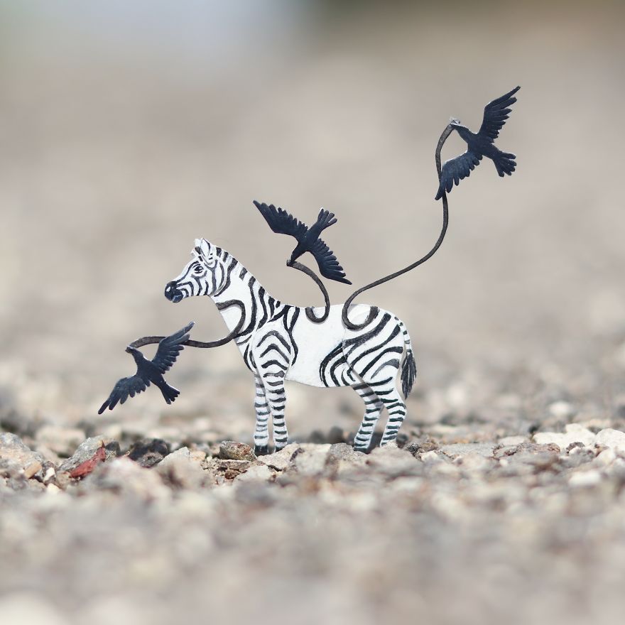 We’ve Been Creating Miniature Paper Birds And Animals Every Day Since 1st January 2018