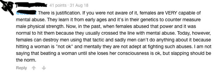 Somebody On 9gag Trying To Justify A Law That Allows Men To Slap Women