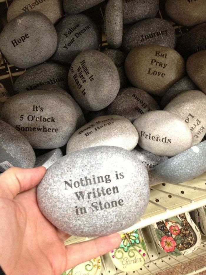 Nothing Is Written In Stone