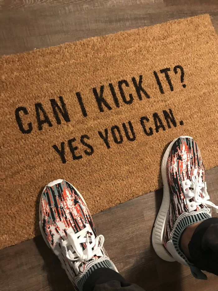 Made A Doormat For My New Place Today