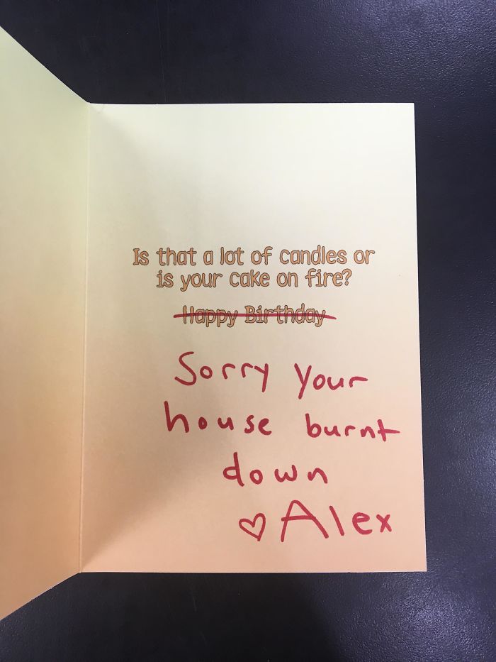 Blursed Birthday Card