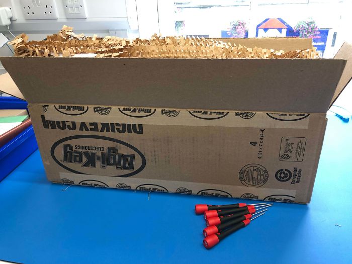 Delivery Of 5 Screwdrivers From Digi-Key