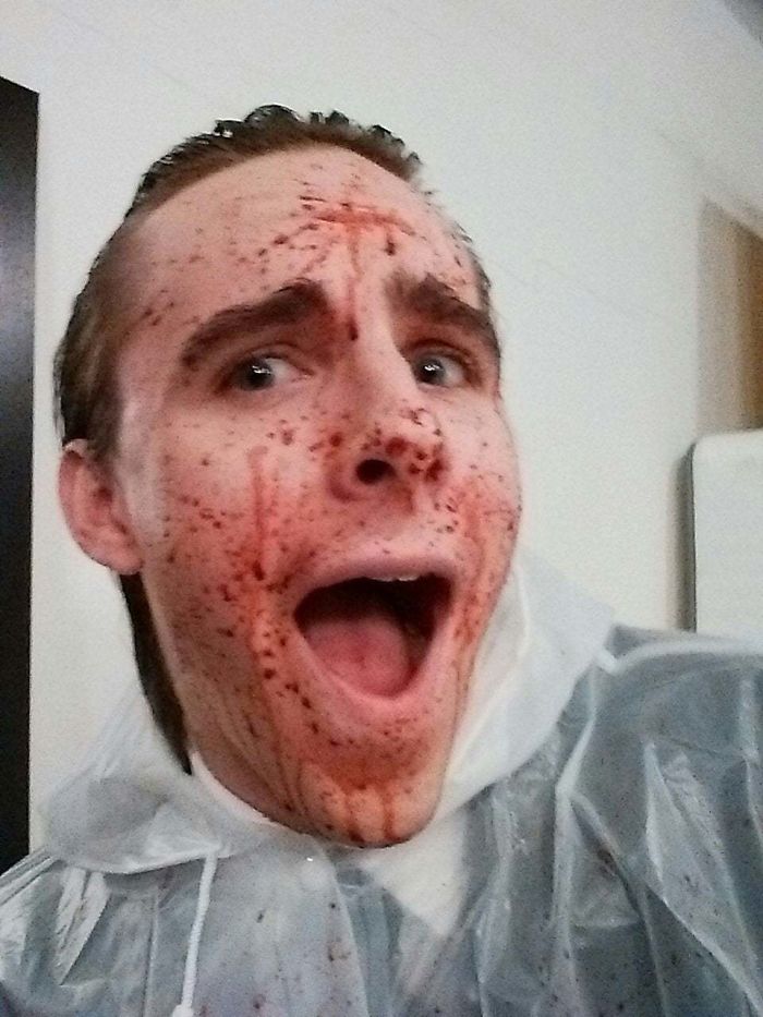 Went To A Corporate Party Today, Thought This Costume Was Only Fitting