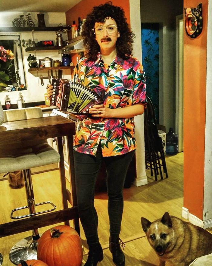 I Think My Girlfriend's Weird Al Costume Is Spot On!