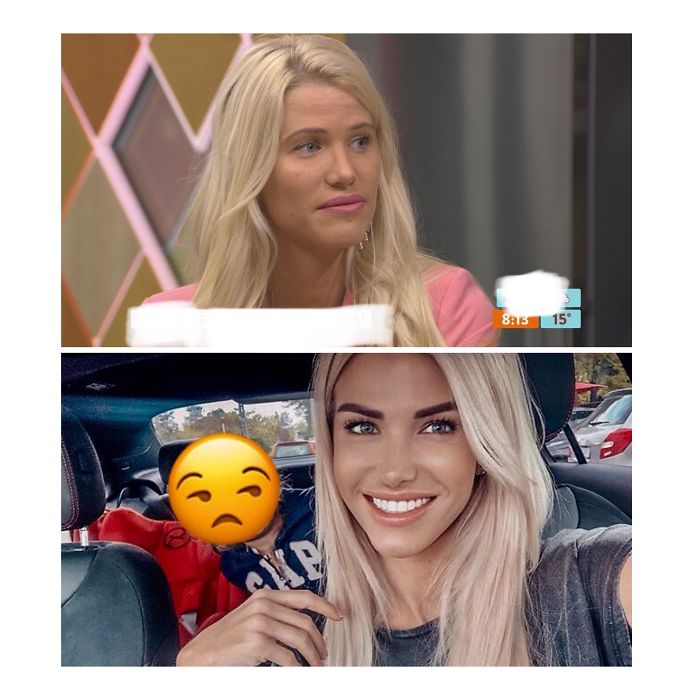 Live Morning Show On TV vs. Her Insta Post
