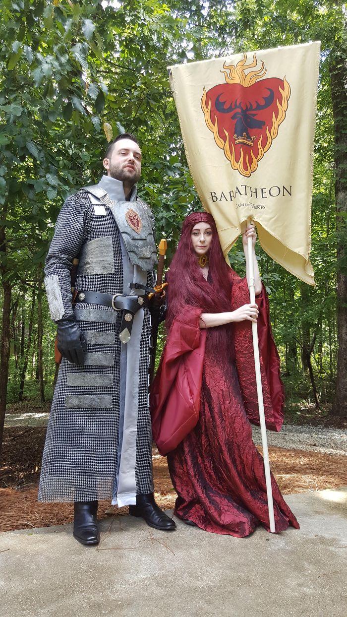 My Girlfriend And I Finished Our Stannis And Melisandre Costumes Just In Time For Dragoncon. Now Bend That Knee. The Night Is Dark And Full Of Terrors
