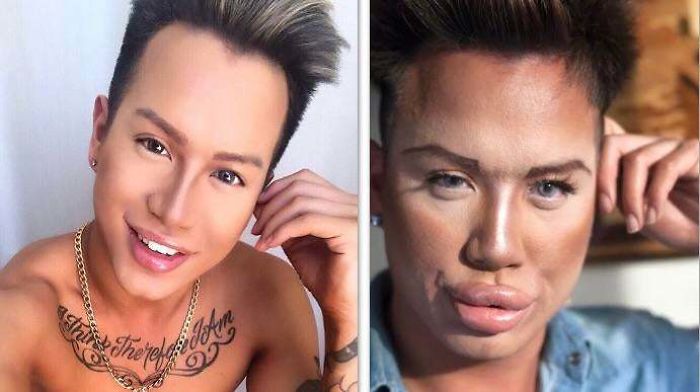 A Selfie From His Instagram vs. A Picture From An Interview