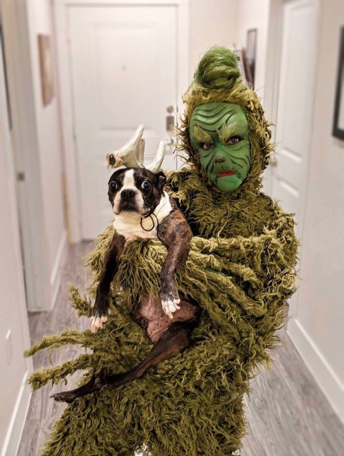 My Sister Takes Halloween Very Seriously (Year 2). And Yes, Her Dog Is Still Very Much Involved