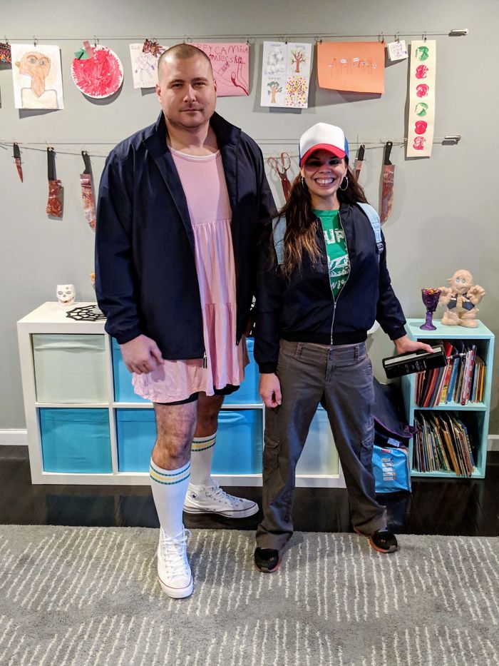 I Heard Were Doing Halloween Costumes. Here's Me And My Husband Last Year As Season 1 El And Dustin