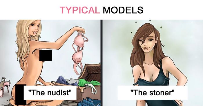9 Model Stereotypes By Pixel Crush And It’s On Point