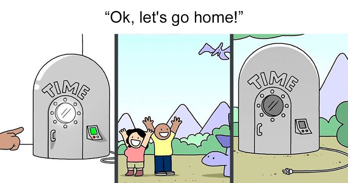 Artist Adds Dark Humor To His Comics That Look Innocent At First (30 Pics)