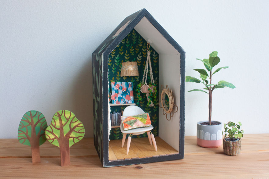 I Can't Seem To Keep Plants Alive, So I Made My Dream Indoor Garden Out Of Art Materials