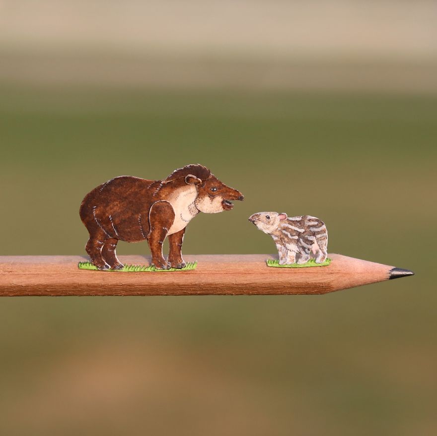 We’ve Been Creating Miniature Paper Birds And Animals Every Day Since 1st January 2018