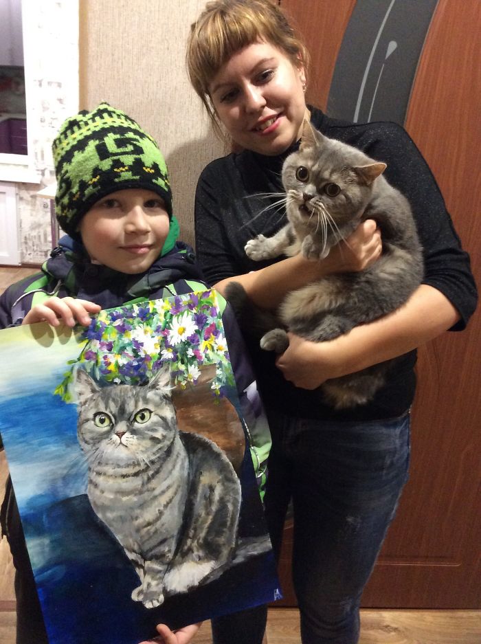 This 9-Year-Old Russian Boy &lsquo;Sells&rsquo; His Custom Pet Paintings For Food And Supplies For Shelter Animals