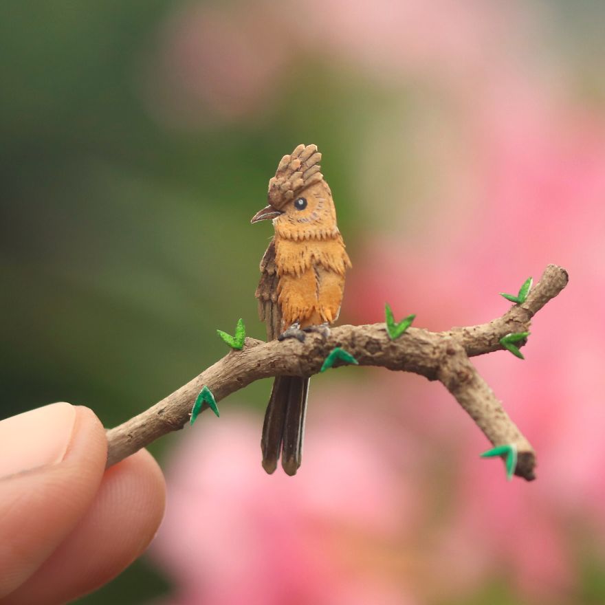 We’ve Been Creating Miniature Paper Birds And Animals Every Day Since 1st January 2018