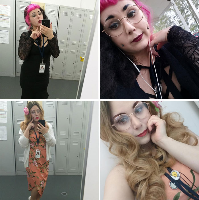As An Alt Girl, I Decided To Dress As A Normal Person This Halloween- Gave Everyone In The Office A Spook