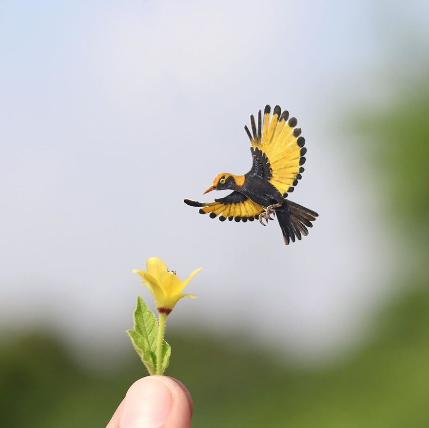 We’ve Been Creating Miniature Paper Birds And Animals Every Day Since 1st January 2018