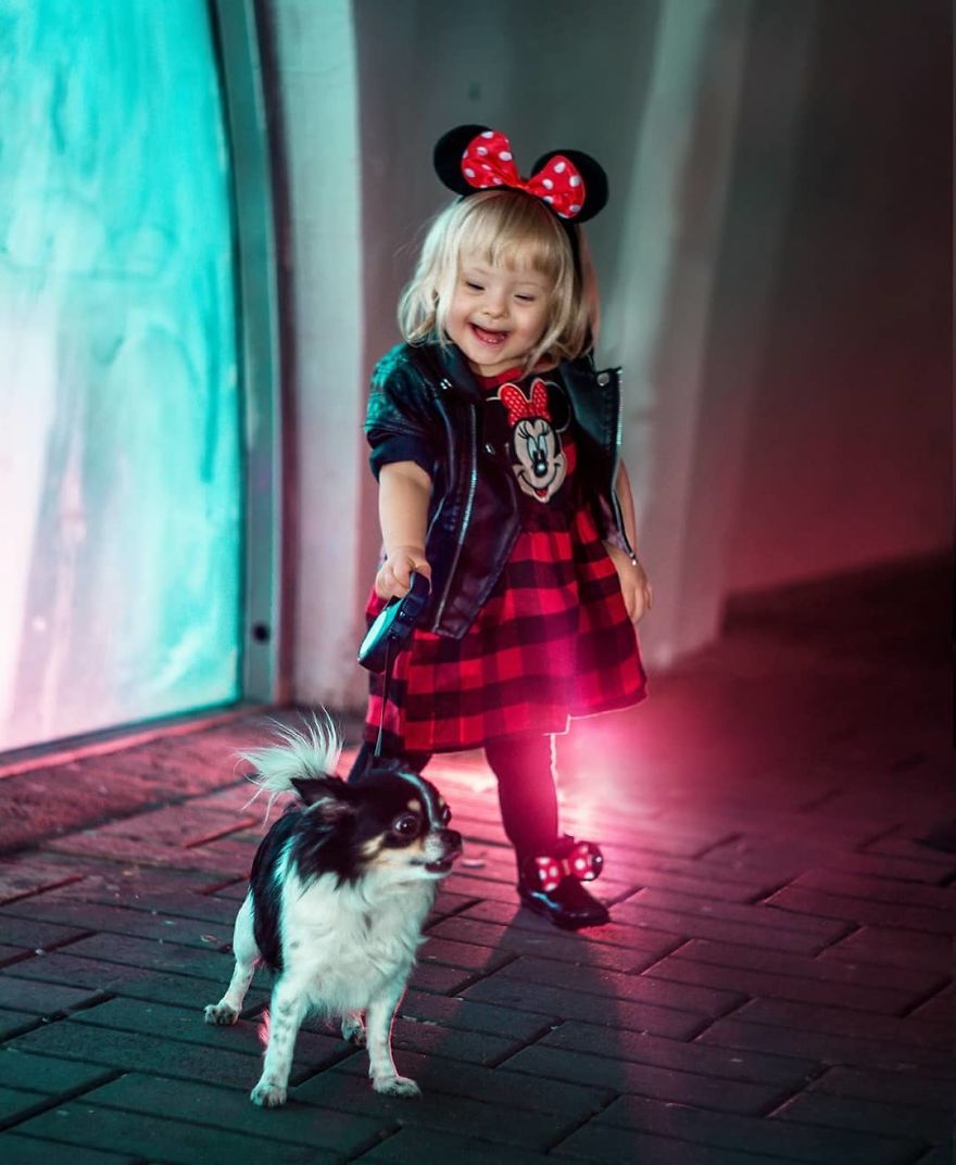 I Design Costumes And Flower Crowns To Photoshoot My Adorable Adopted Girl With Down Syndrome.