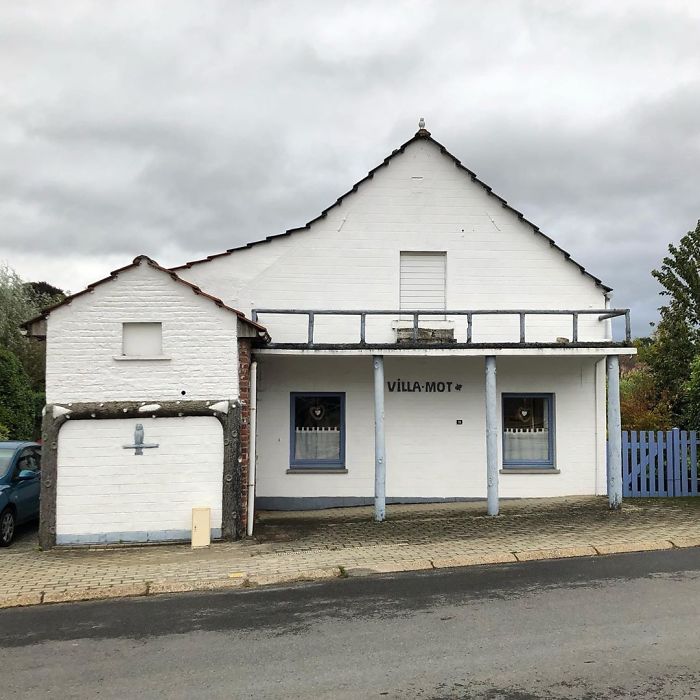 Madonna And Child. The Ugly Belgian Houses Edition