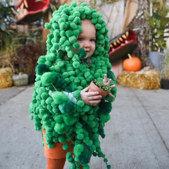 It’s Almost Halloween And Time To Stuff Baby Lara Into Her String Of Pearls Costume