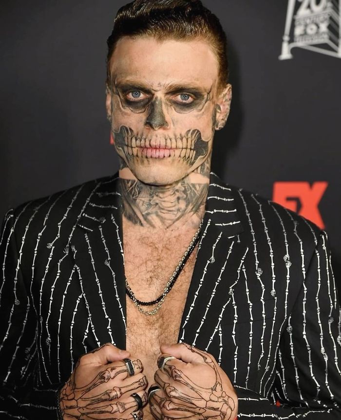 Gus Kenworthy As A Skeleton