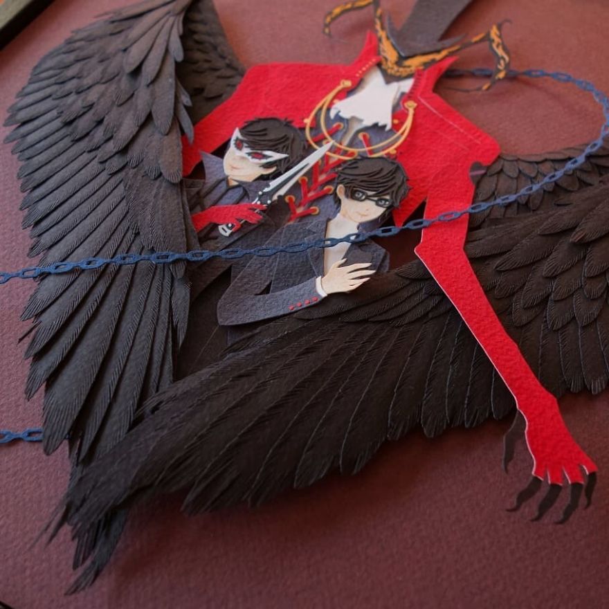 Persona5 Anniversary Show Is On This Saturday April 14th At @honeyandbutter, Curated By The Wonderful @kitandkatdesigns In Collaboration With @atlususa ! \(๑•̀ω•́๑)/
.
it's A One-Day Pop-Up Gallery Only, So Drop By To Pick Up Adorable Persona5-Themed Macarons And Check Out The Amazing Art Being Showcased! ヾ(≧∪≦*)ノ
.
#wip #papercutting #papercut #cutpaper #cutoodle #paperart #persona5 #persona5anniversary #atlusgames #kitandkatdesigns #honeyandbutter #atlus #arsene