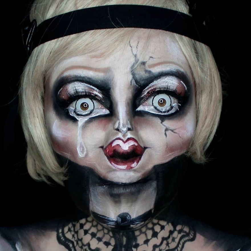 I Create Creepy And Creative Make-UPS