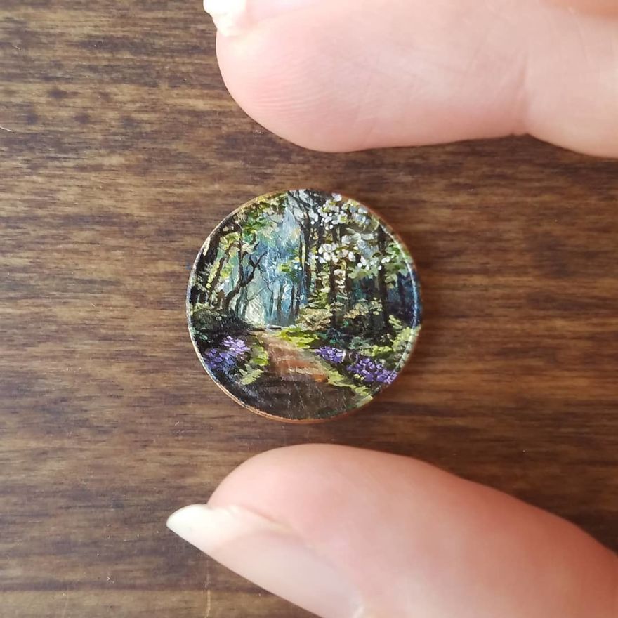 A Quiet Path, Oil On Penny
.
.
.
.
.
.
.
.
.
#contemporarypainting #contemporaryart #smallpainting #miniature #landscape #oilpainting #painting #paint #oils #la #nyc