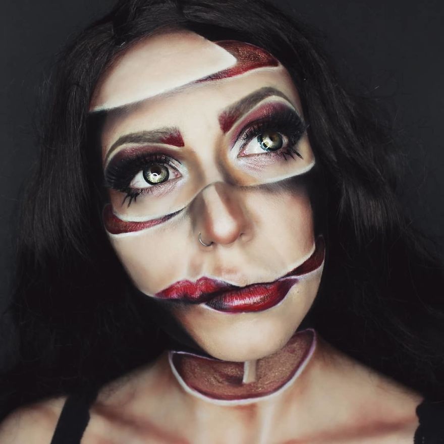 I Create Creepy And Creative Make-UPS