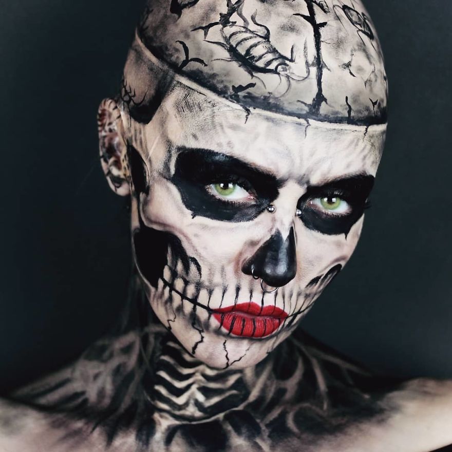 I Create Creepy And Creative Make-UPS