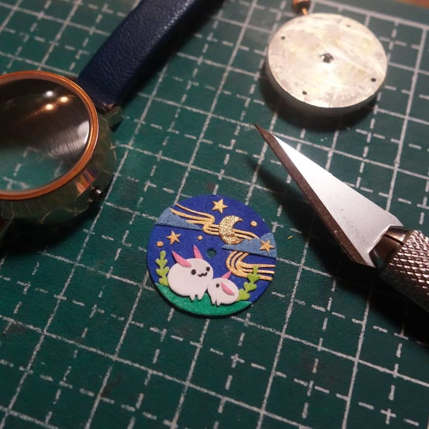 Smol Chubby Moon Bunssss (〃❛ ʜ ❛〃) #papercutting #papercut #cutoodle #paperart