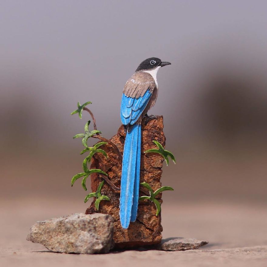 We’ve Been Creating Miniature Paper Birds And Animals Every Day Since 1st January 2018