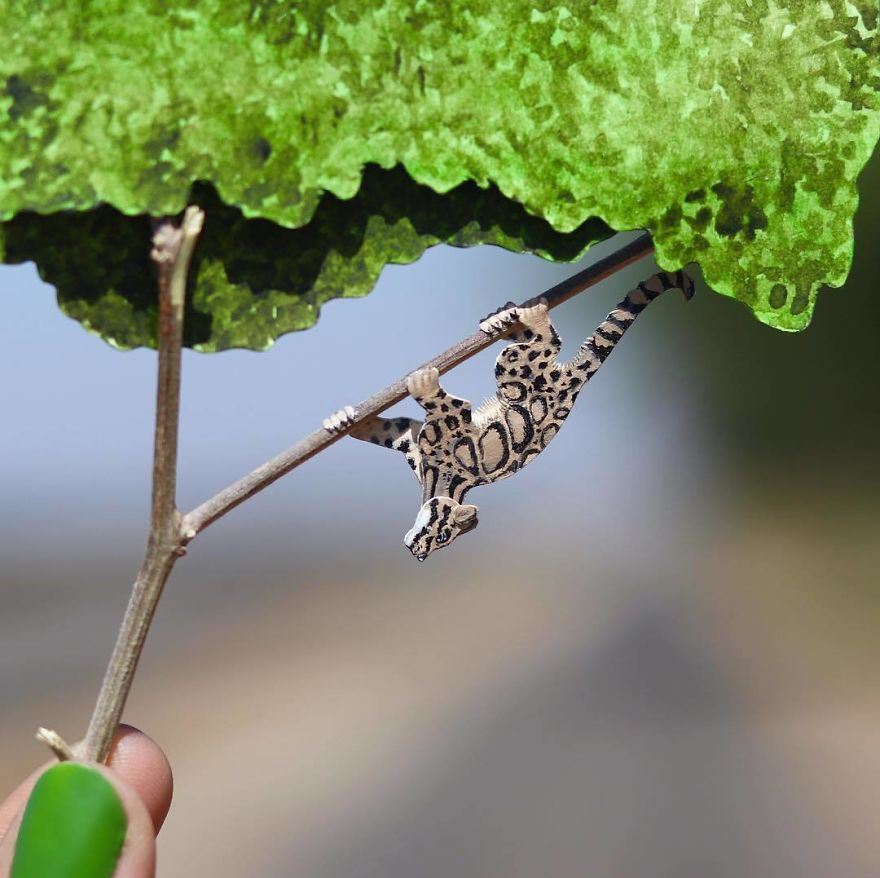 We’ve Been Creating Miniature Paper Birds And Animals Every Day Since 1st January 2018