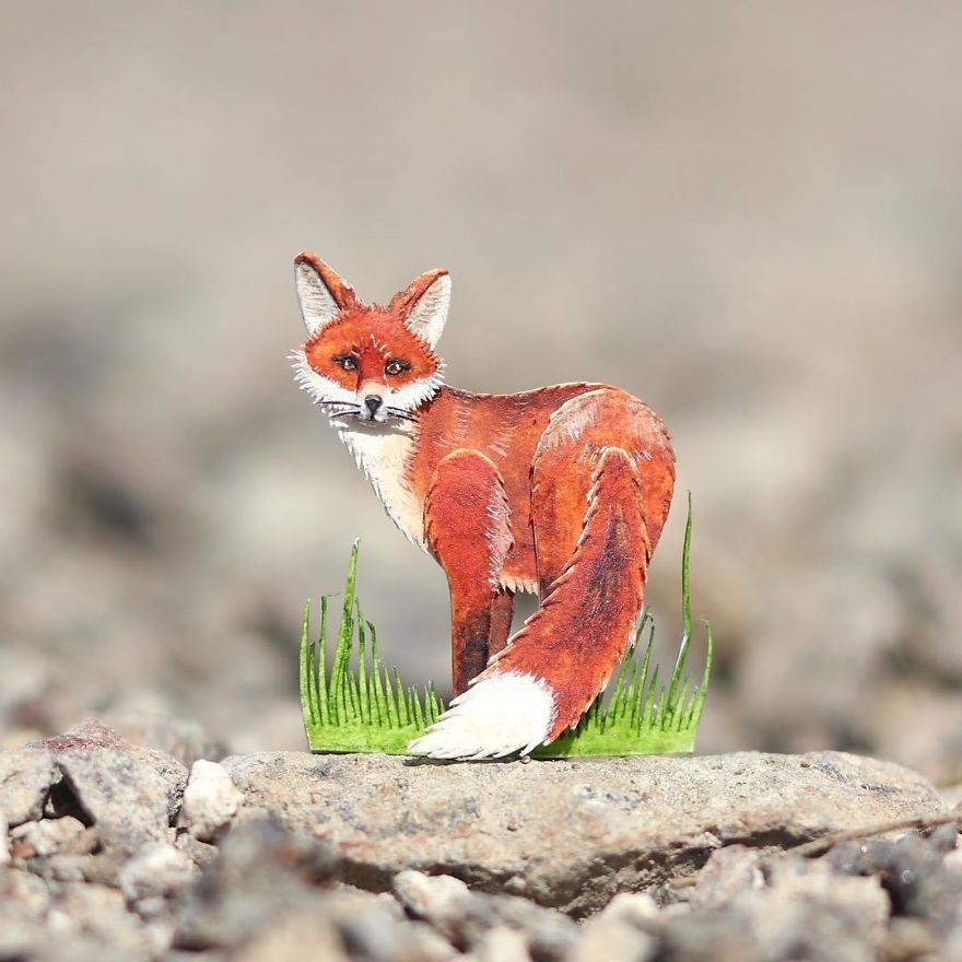 We’ve Been Creating Miniature Paper Birds And Animals Every Day Since 1st January 2018