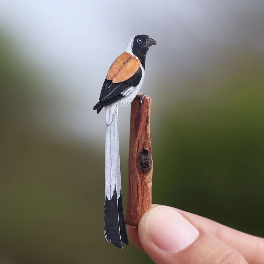 We’ve Been Creating Miniature Paper Birds And Animals Every Day Since 1st January 2018